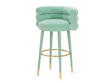MARSHMALLOW - High upholstered velvet stool by ROYAL STRANGER - view 2
